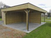 Overkapping in hout