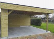 Overkapping in hout