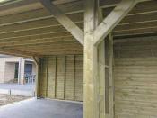 Overkapping in hout