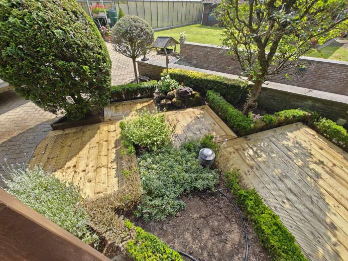 tuin wandelpad