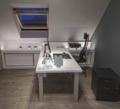 bureau en slaapkamer