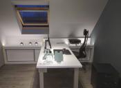 bureau en slaapkamer