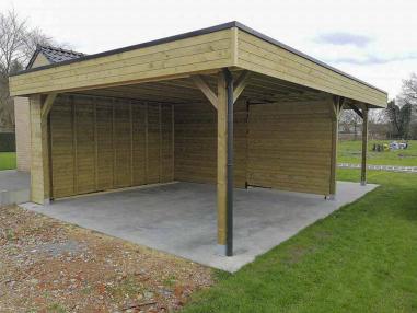 Overkapping in hout